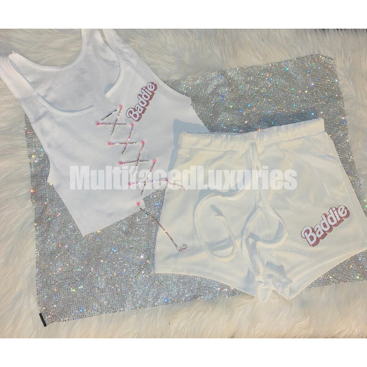 Baddie Slit Diamanté Set