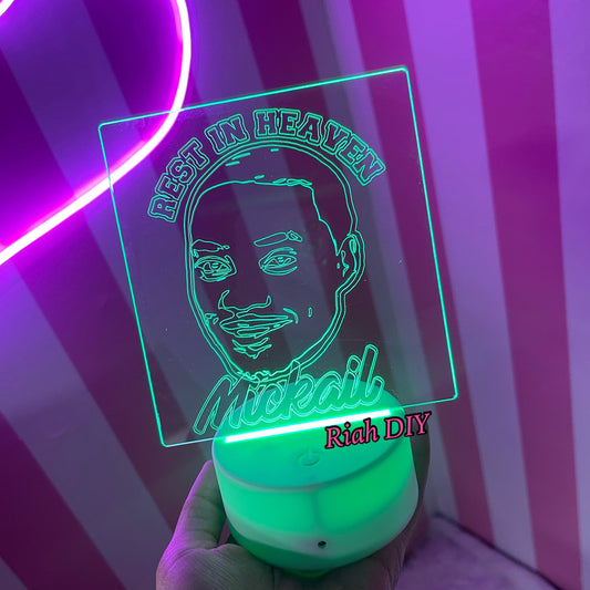 Placa LED grabada 