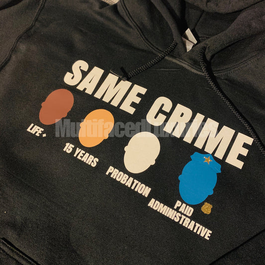 Camiseta "Mismo crimen, diferente hora"