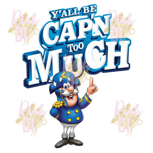 Cap’n Too Much PNG