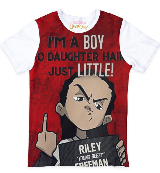 Camiseta gráfica "Soy un chico" de Riley